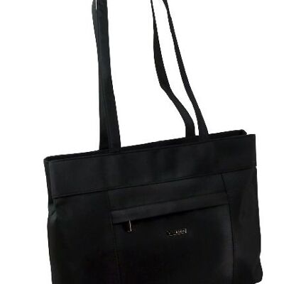 Microfiber Shopper in schwarz