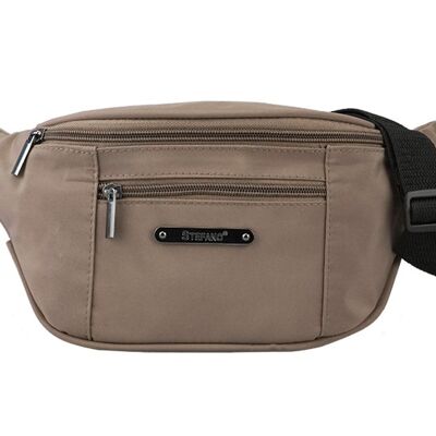 Fanny pack made of micro, taupe