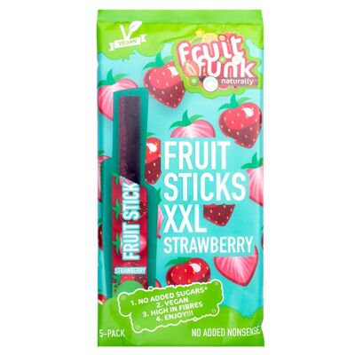 Fruitfunk bâtonnets de fruits xxl fraise 5-pack