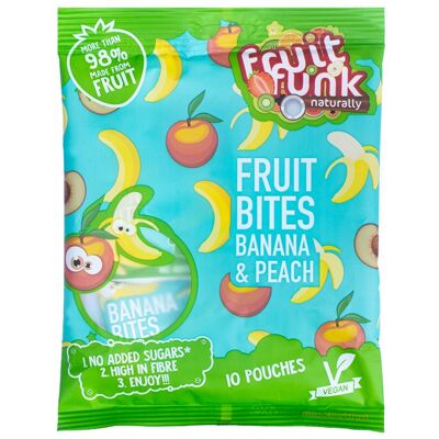 Fruit funk mezcla de plátano y melocotón multibolsa