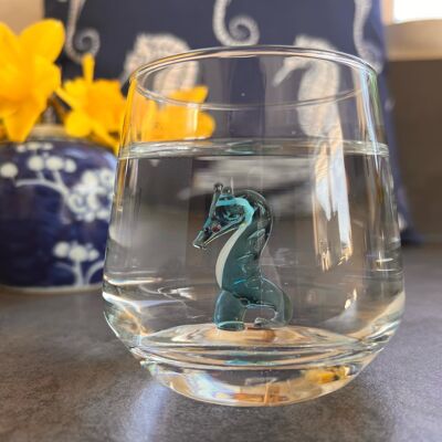 Wasserglas Murano Seepferdchen