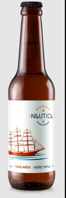 Birra tripla biologica - 6,9% alc - Trois Mâts