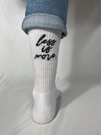 Chaussettes coton bio "less is more" taille 39-42 1