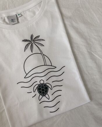 T-shirt Tortue - Blanc 3