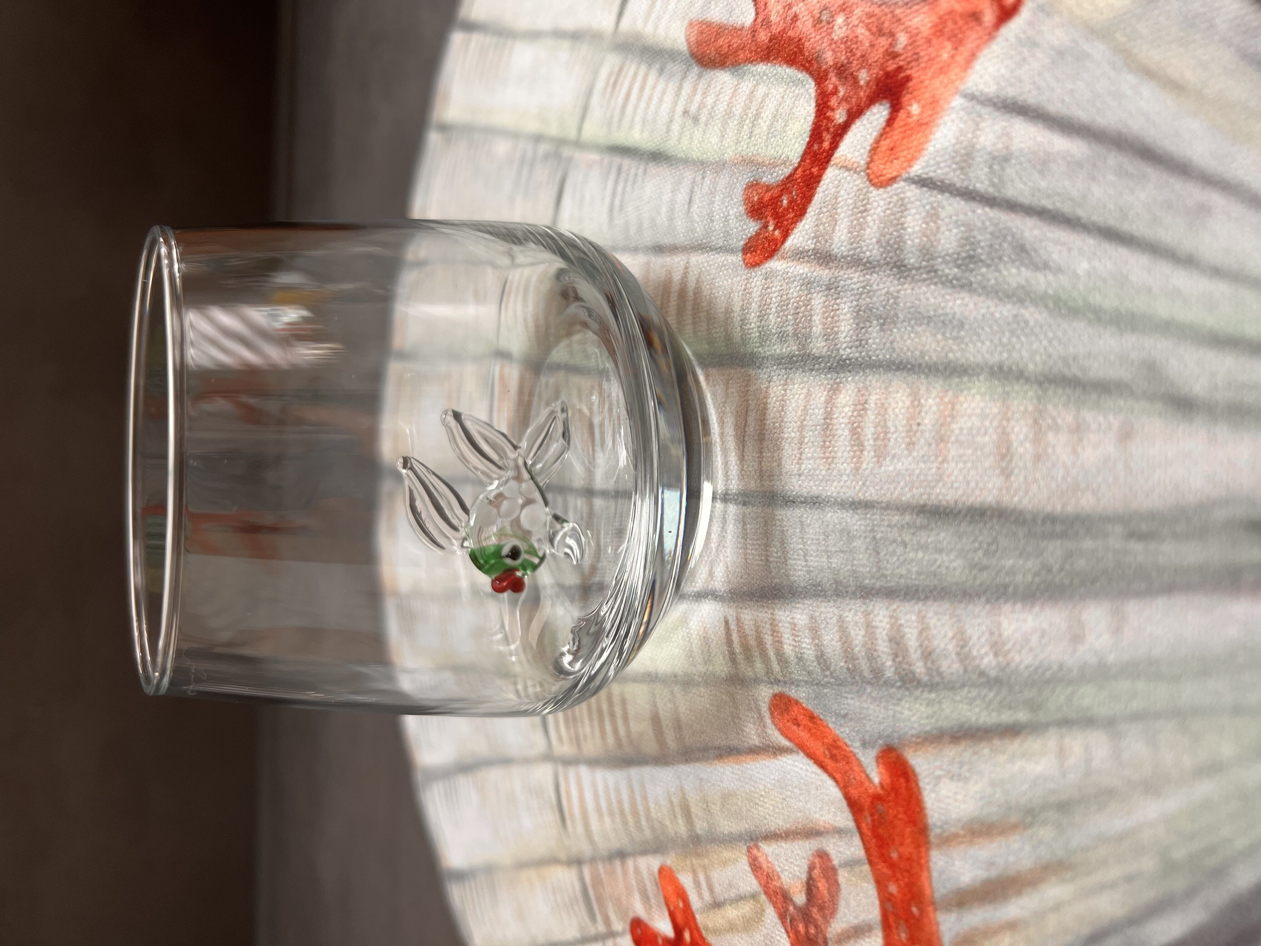 Pesce verde di murano in vetro d'acqua