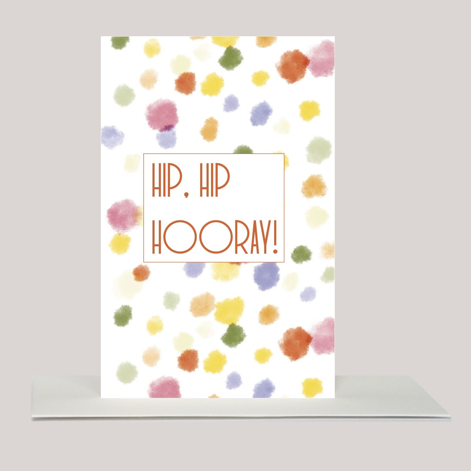 Mini biglietto di auguri »HIP, HIP«