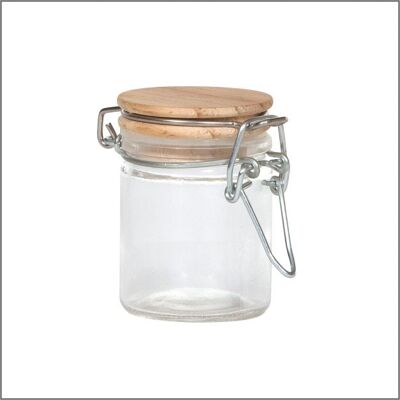 Weck jar with wooden lid