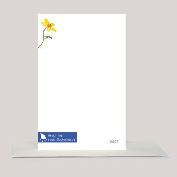 Mini carte de vœux »Fleurs des champs« 2