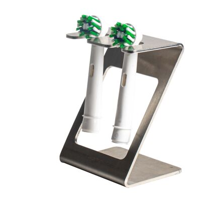 MM Steel Styles Zahnbürstenhalter Edelstahl freistehend- Zahnbürstenhalterung für elektrische Zahnbürste, Bürstenköpfe- Kompatibel für alle Marken (elektrische Zahnbürsten)