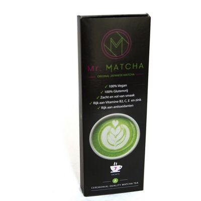 Herr. MATCHA, Matcha-Tee / Matcha-Pulver, Schachtel mit 7 Beuteln