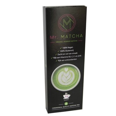 Herr. MATCHA, Matcha-Tee / Matcha-Pulver, Schachtel mit 15 Beuteln