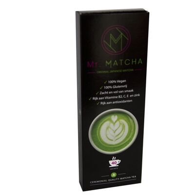 Herr. MATCHA, Matcha-Tee / Matcha-Pulver, Schachtel mit 40 Beuteln