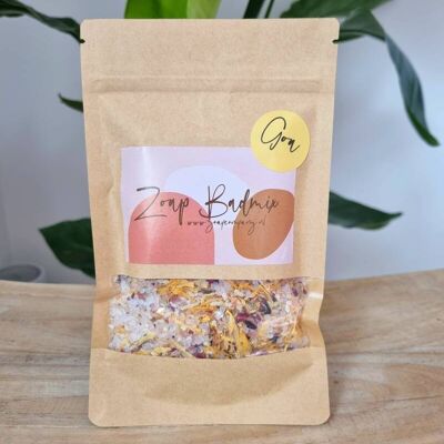 Goa bath mix: rose petals, calendula and cocoa butter