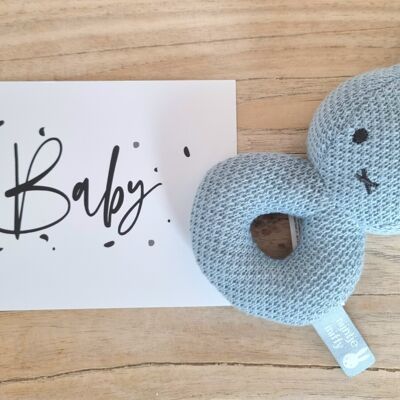 Karte Baby/Geschenkkarte "Baby" Grußkarte