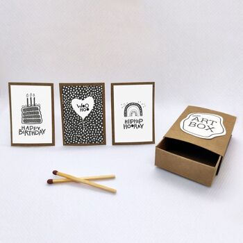 Kit DIY Mini Art - Joyeux Anniversaire (4 pcs) 2