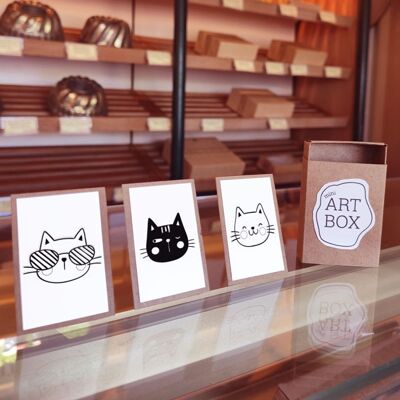 Kit DIY Mini Art – Chats (4 pcs)