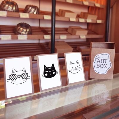 DIY Kit Mini Art – Cats (4 pcs)