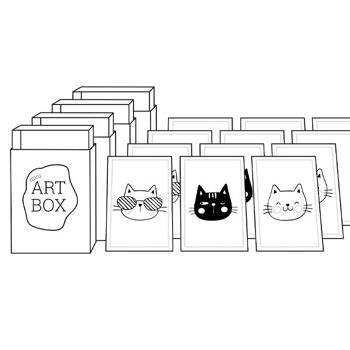 Kit DIY Mini Art – Chats (4 pcs) 5