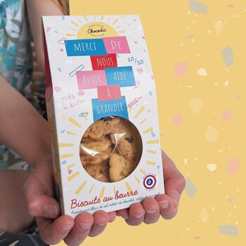 CHOCODIC - COFFRET BISCUITS LUNA  - CADEAU FIN D'ANNEE SCOLAIRE ECOLE à choisir version Maître, Maîtresse ou ATSEM 1