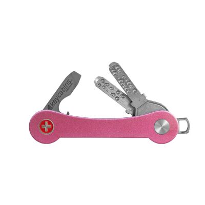 llaveros organizador de llaves aluminio S1 rosa