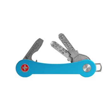 keycabins porte-clés aluminium S1 bleu clair 1