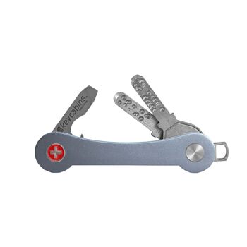 keycabins porte-clés aluminium S1 gris 1