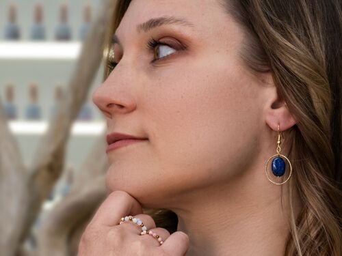 Boucles d'oreilles Laïa - Lapis Lazuli