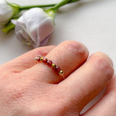 Lenora Ring - Garnet