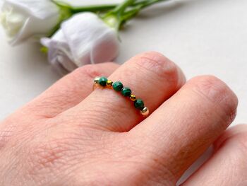 Bague Lénora - Malachite 1