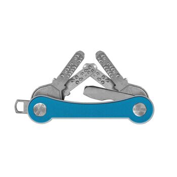 porte-clés organisateur de clés cadre en aluminium S1 bleu clair 2