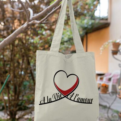 Totebag à la Vie à l'Amour