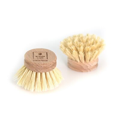 Replacement head for dishwashing brush made of natural fibre (without logo)