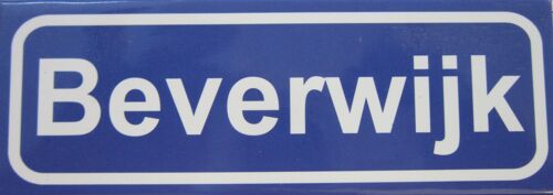 Fridge Magnet Town sign Beverwijk