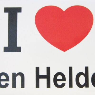 Imán de nevera I Love Den Helder