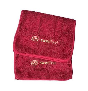 bel ensemble de serviettes propres 2 pièces. 33x100cm de swellfeel® - Persian Red (nuance de baies douces) 8