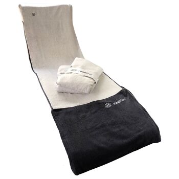 Serviette spa & bien-être 3en1 pour plus d'hygiène et de détente - serviette swellfeel® PREMIUM - soins personnels - S/M (jusqu'à 180cm de hauteur): 200x65cm 1