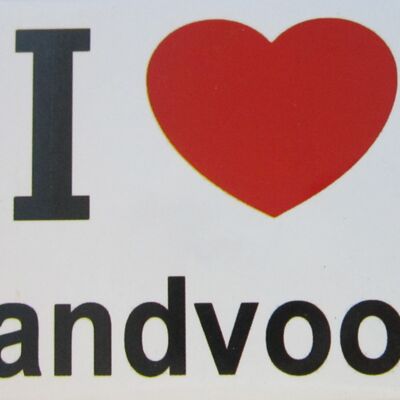 Imán de nevera I Love Zandvoort