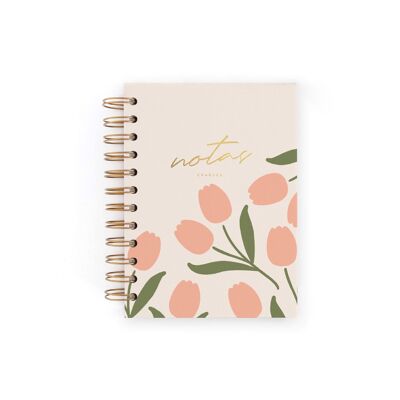 Tulips mini notebook. Points