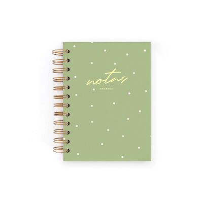 Mini Matcha notebook. Points