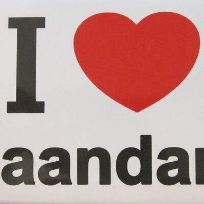 Imán de nevera I Love Zaandam