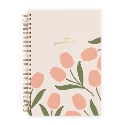 Notebook L. Tulips. Points
