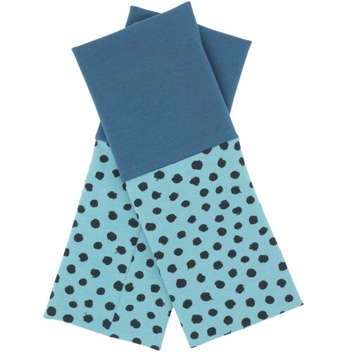 Stulpen Cuffs / Dots Blue / Organic Cotton