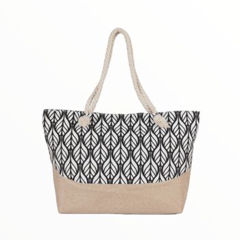 [ BB2203-1 ] SAC DE PLAGE BOHO CHIC-NOIR