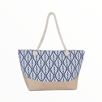 [ BB2203-3 ] SAC DE PLAGE BOHO CHIC-BLEU