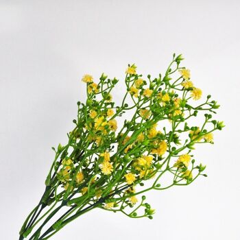 Gyspophile Jaune x 5 branches - 37 cm - Fleurs Artificielles 8