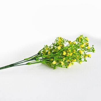 Gyspophile Jaune x 5 branches - 37 cm - Fleurs Artificielles 9