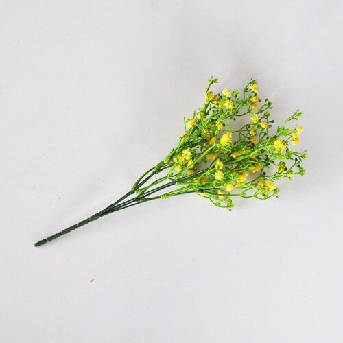 Gyspophile Jaune x 5 branches - 37 cm - Fleurs Artificielles