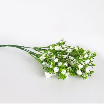 Gypsophile Blanc x 5 branches - 37 cm - Fleurs Artificielles 10