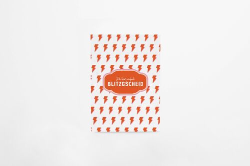 Postkarte aus Bierdeckelpappe "blitzgscheid"