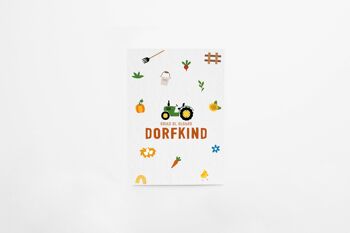 Carte postale en carton sous-bock "Dorfkind" 1